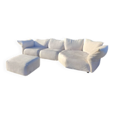 Edra - Canapé standard + pouf par Francesco Binfaré