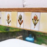 Ceramic and wood mirror by Michel Boillot