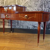 Vintage side table in varnished wood