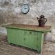 Îlot de cuisine vert établi antique