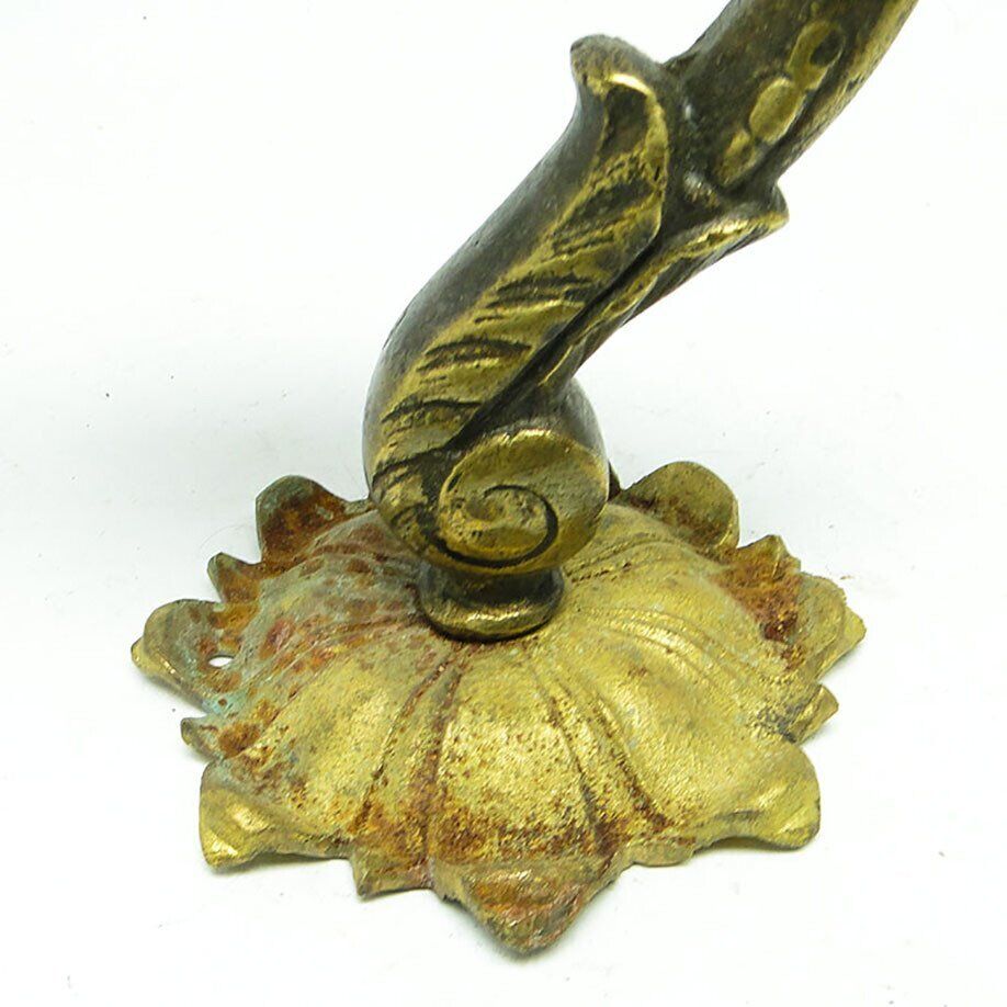 Antique wall lamp in metal, 1890s