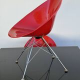 Kartell Glossy Dining Table with 4 Eros Chairs