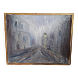 Tableau ancien à l'huile sur toile