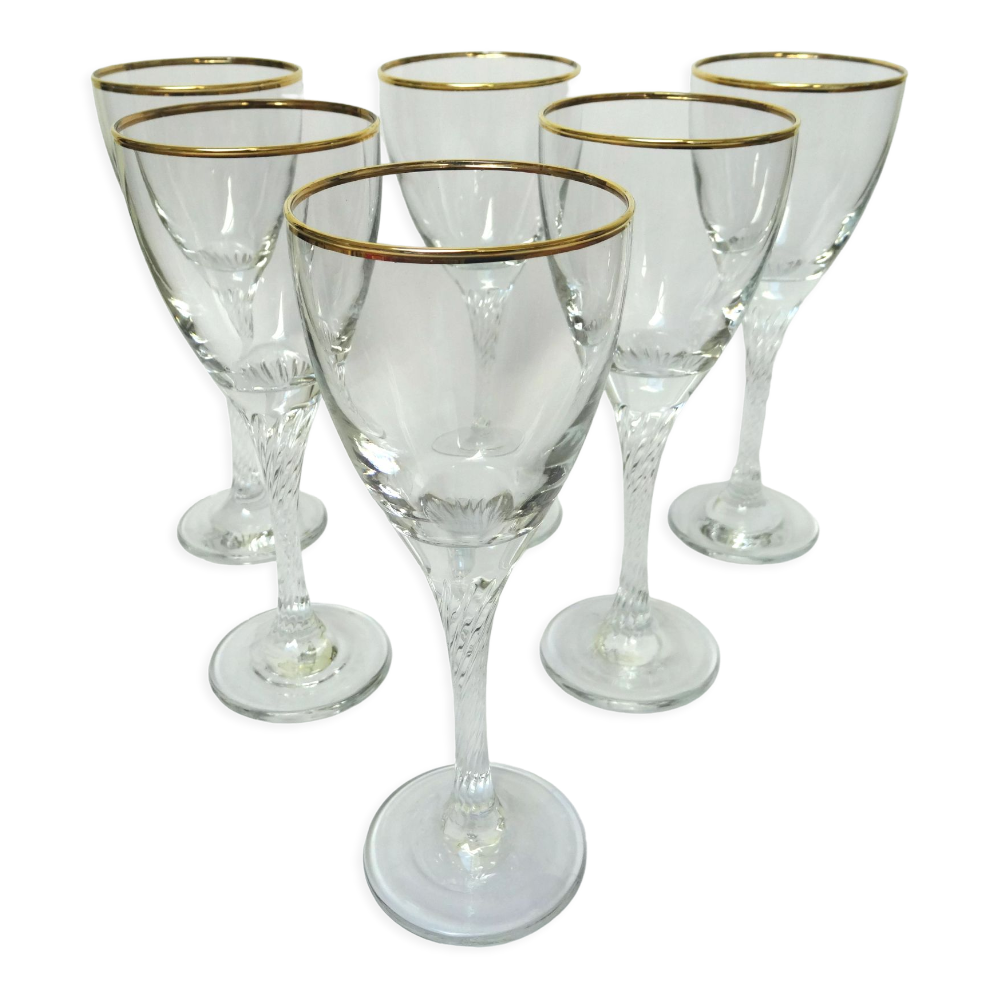 6 verres à vin rouge