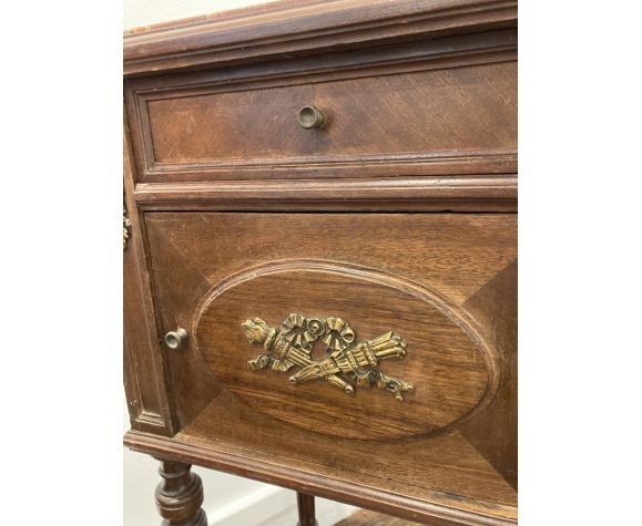 Vintage marble bedside