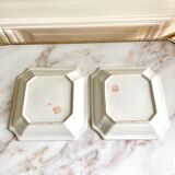 Pair of empty-poached decoration flowers