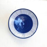 Assiette moyenne - PALME bordure bleu