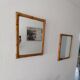 Pair of vintage bamboo and rattan mirrors