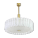 Large frosted glass chandelier tubes from Murano by Doria, Germany, 1970s.