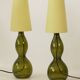 Large vintage Ikea table lamp "Ljusås Salbo" (2009) in glass