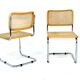 Set de 2 chaises "B32" Marcel Breuer, Italie, 1990