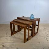 Nesting teak tables, Denmark 1960
