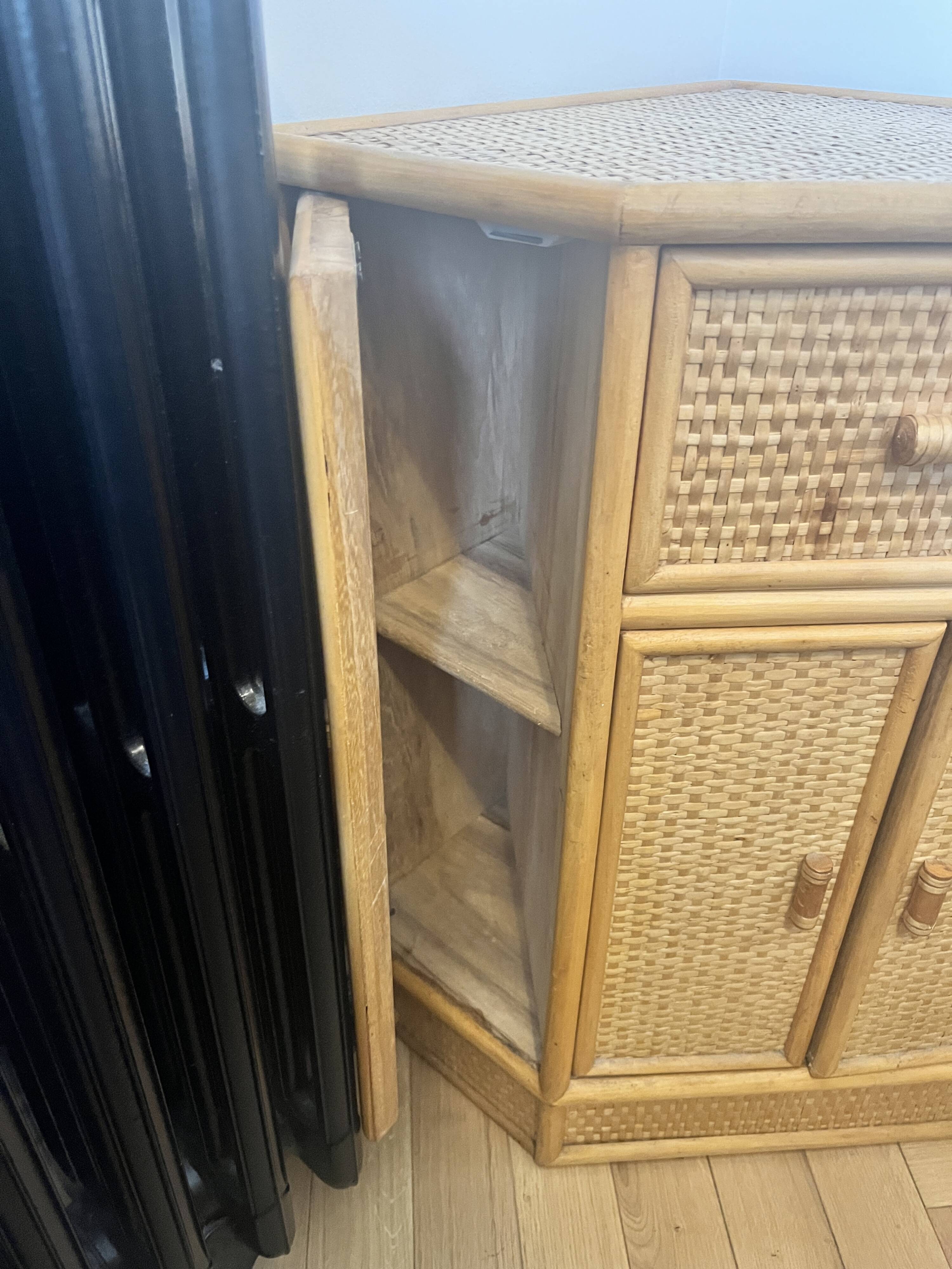 Corner rattan furniture