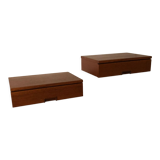 Pair of wall bedside tables
