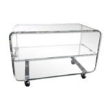 Plexiglass coffee table 1970