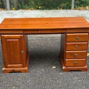 Minister's desk solid wood drawers storage keyboard shelf 140x60 1980