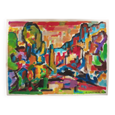 Pierre Lacroux (1909-1993) Gouache on paper 24 x 32 cm - from 1989 - (298)