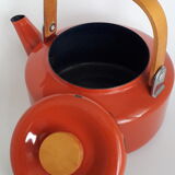 Enameled teapot
