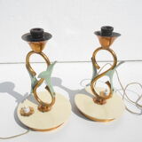 Paire de lampes de chevet Angelo Lelii pour Arredoluce années 1940.