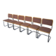 Set of 6 vintage cesca style cantilever dining chairs by bene, austria