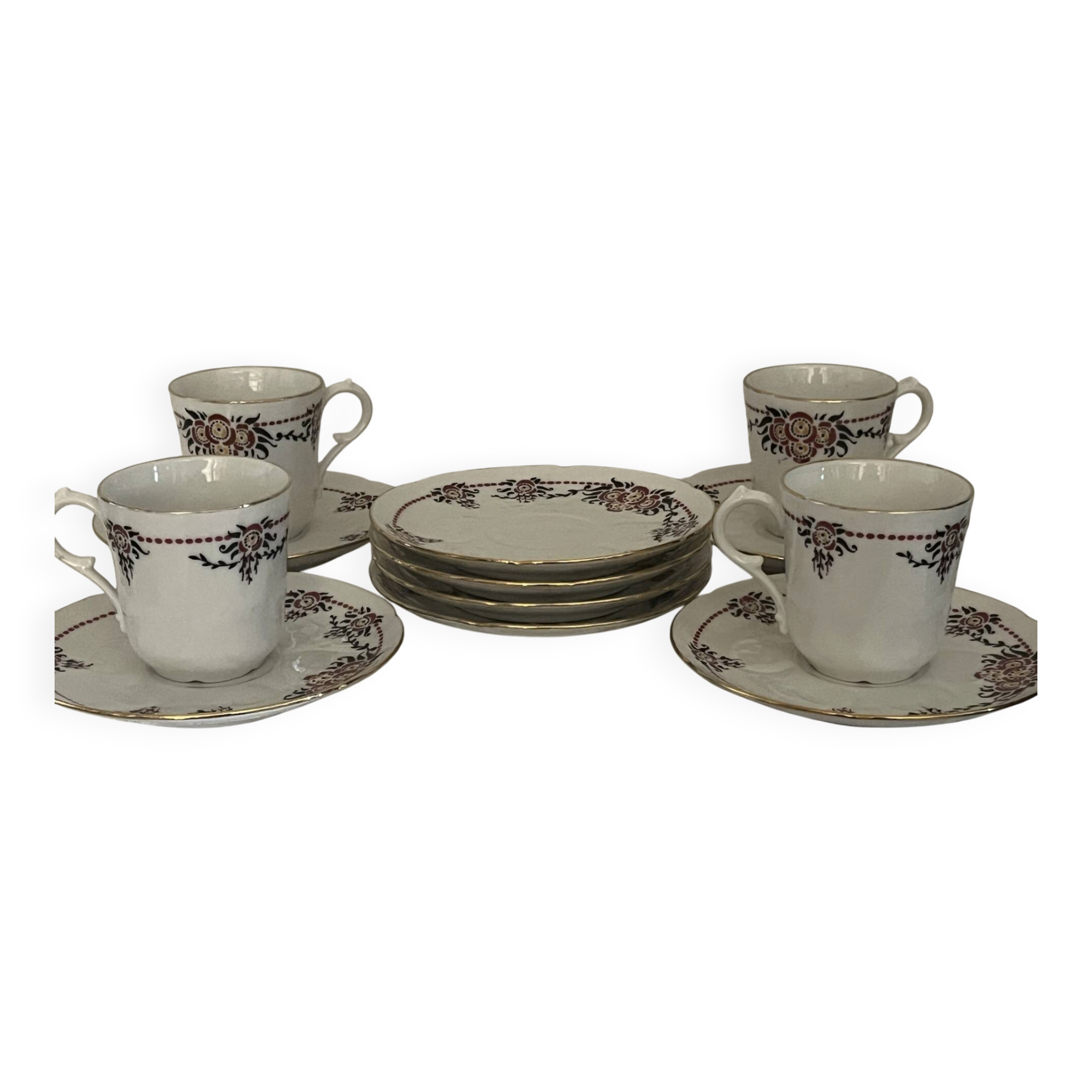 Antique coffee service Porcelain from LIMOGES (B&Cie) 13 pieces