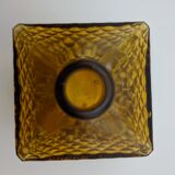 small square carafe, smoked brown