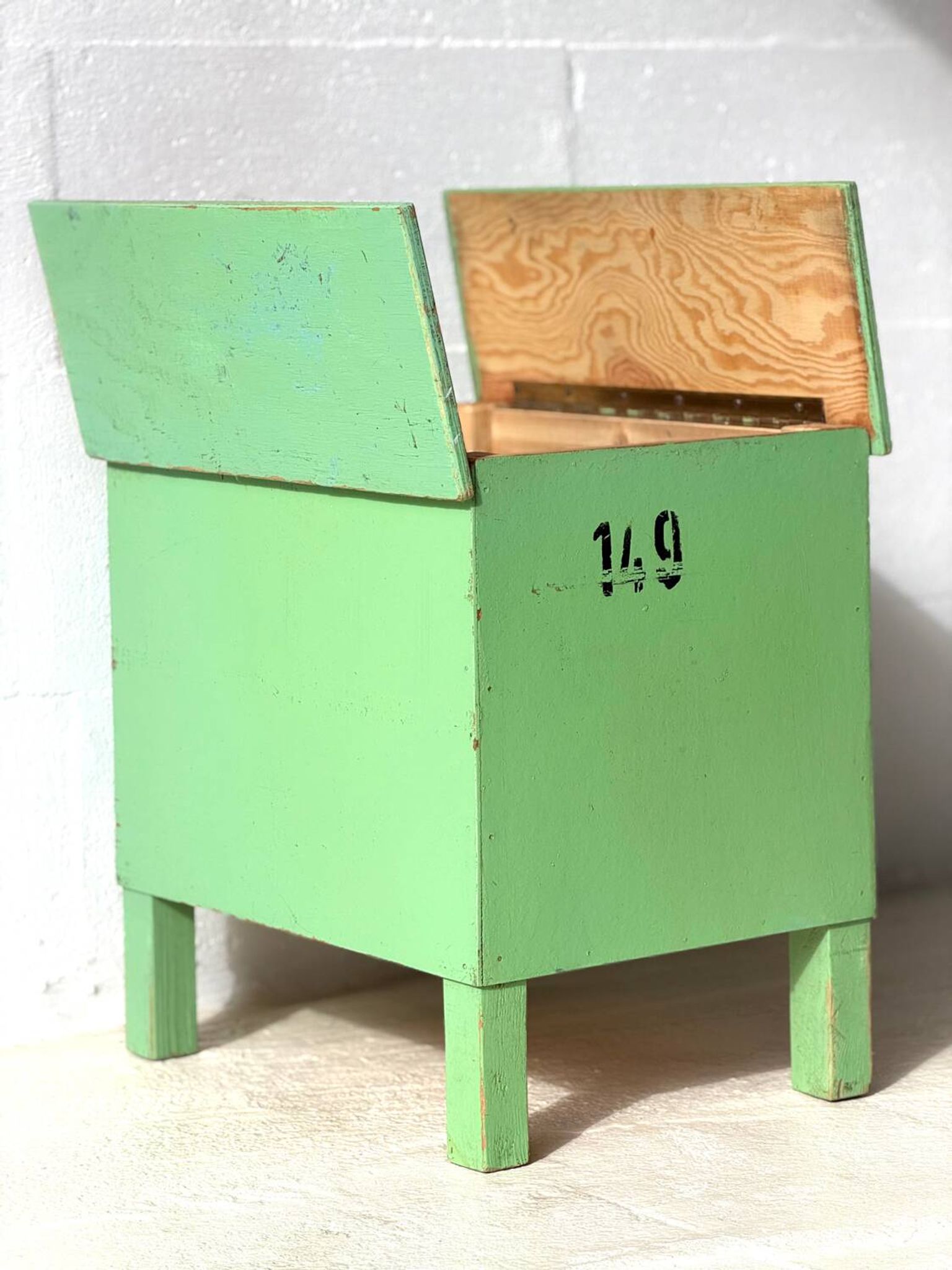 Table industrielle vintage, années 1960