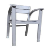 Vintage white children's chair - light grey 1950