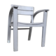 Fauteuil vintage pour enfant blanc gris clair 1950