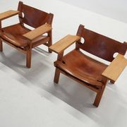 Vintage Danish Chairs by Børge Mogensen for Fredericia, 1970s, Set of 2