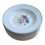 Set of 12 VF Paris soup plates