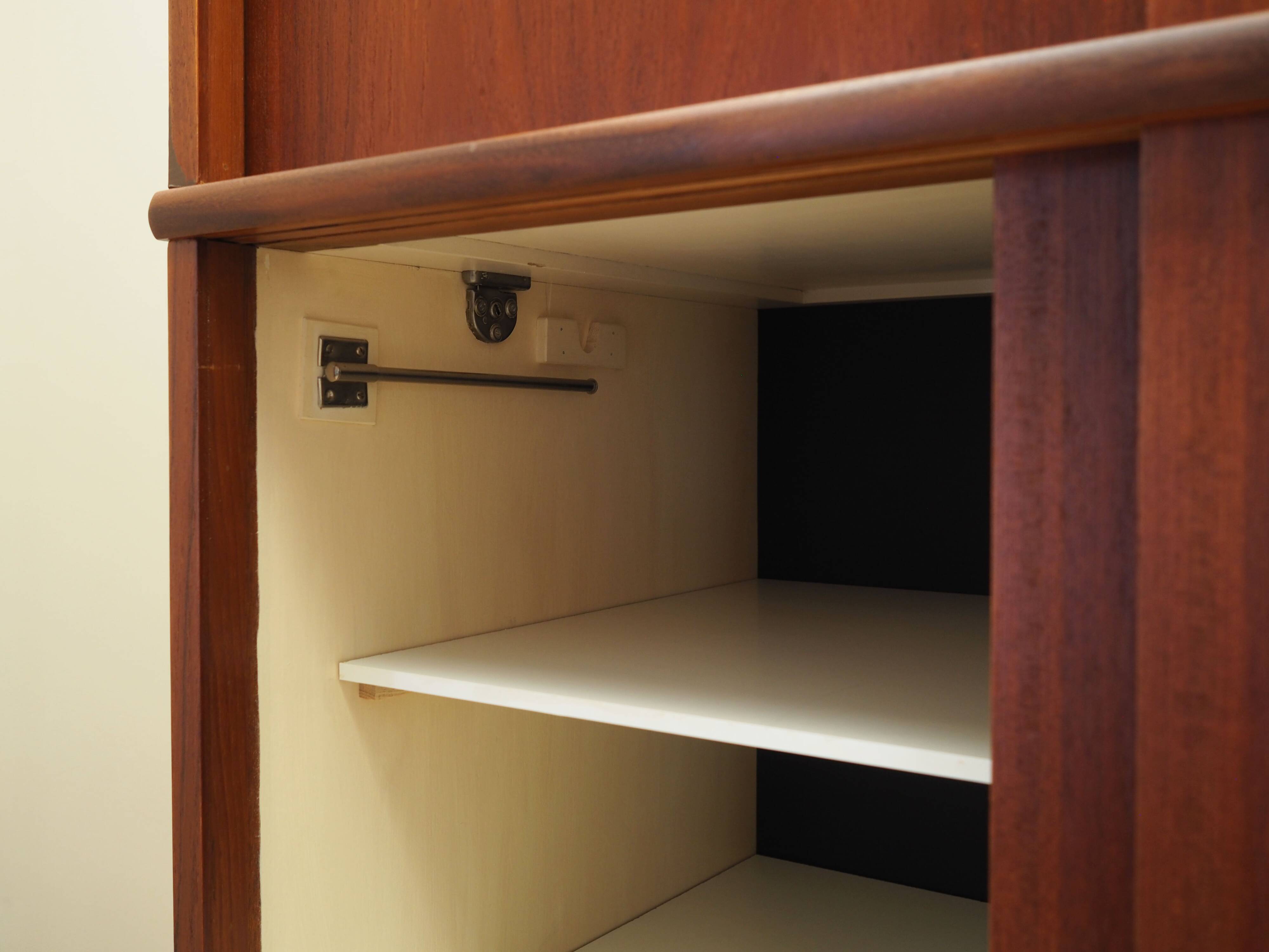 Teak wardrobe, Danish design, 1970s, production: Denmark