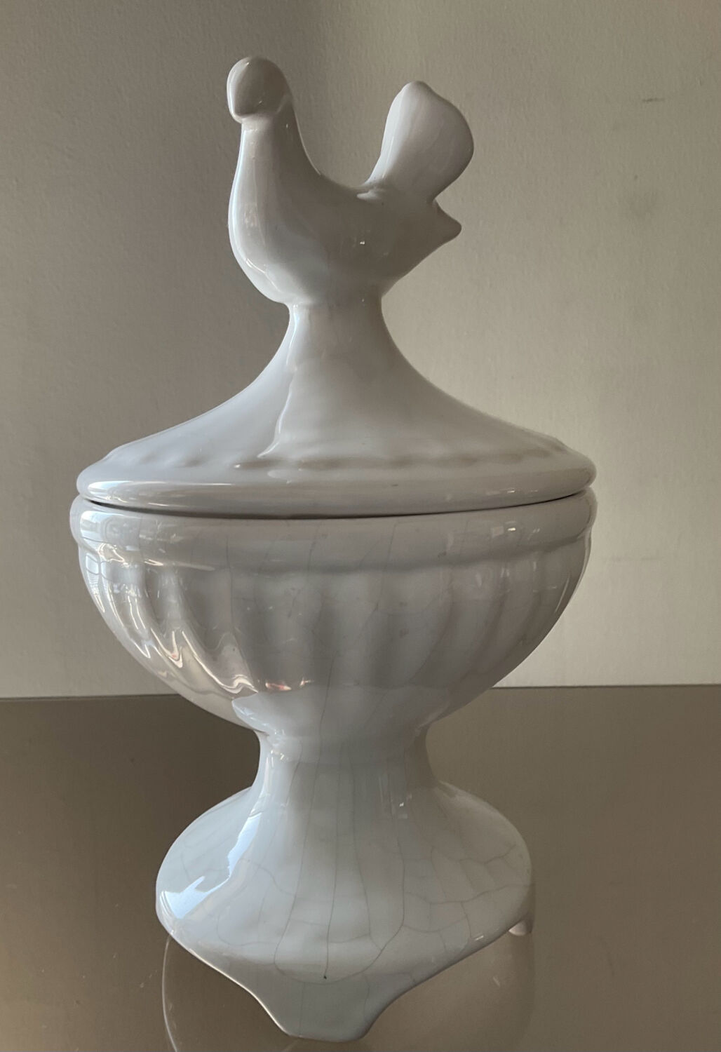 Vintage glazed ceramic candy box