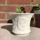 Mid Century signed biscuit porcelain Candle holder