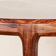Danish round rosewood coffee table model 283 by Johannes Andersen.