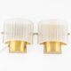 Carl Fagerlund Lights Glass and Brass for Orrefors Sweden 1960