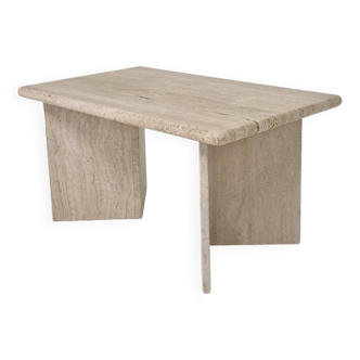 Rectangle Travertine Coffee or Side Table, Italy 1980s