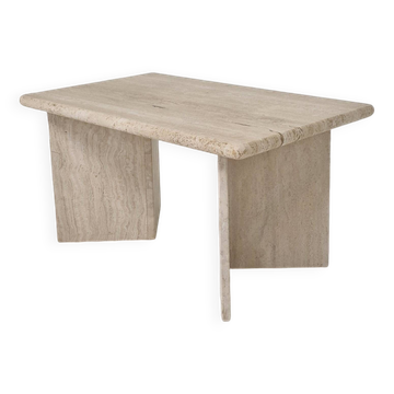 Rectangle Travertine Coffee or Side Table, Italy 1980s