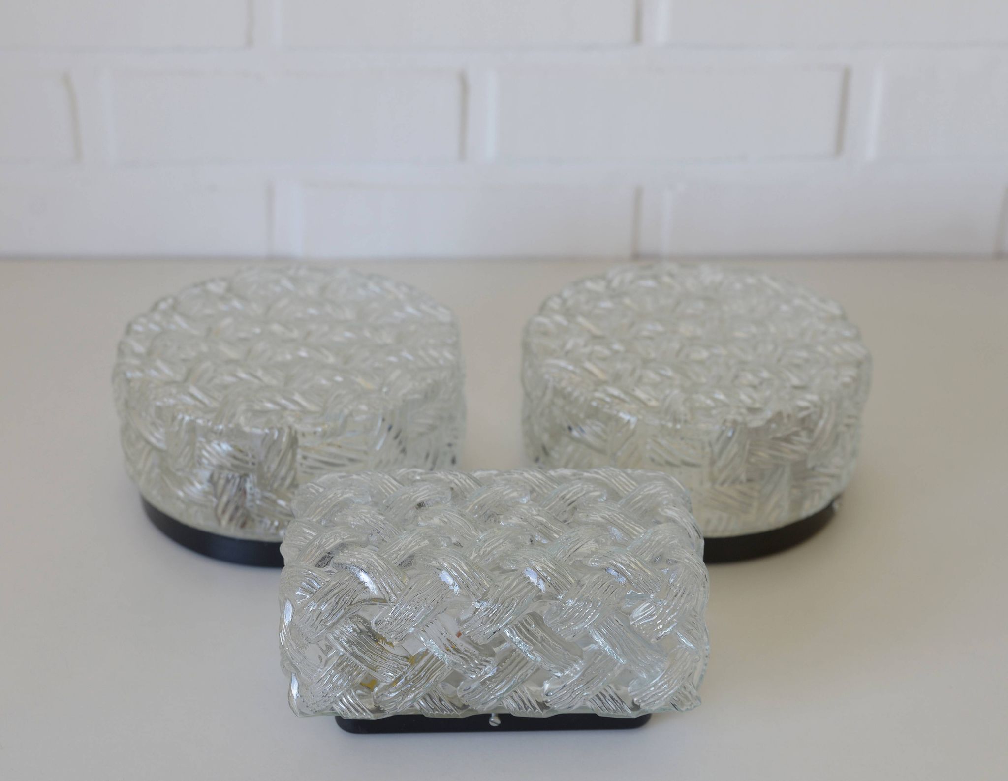 Vintage sconces, set of 3 wall lamp, flush mount light ceiling light cover