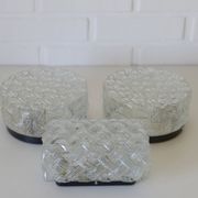 Vintage sconces, set of 3 wall lamp, flush mount light ceiling light cover