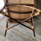 Fauteuil en rotin d'époque