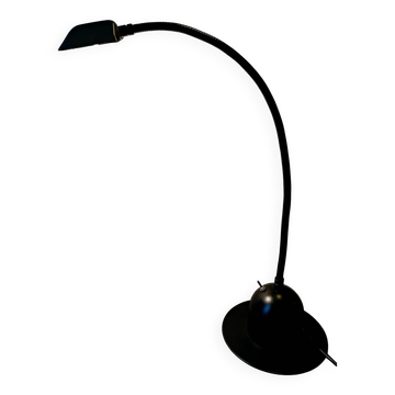 Lampe articulée en métal noir. Années 80