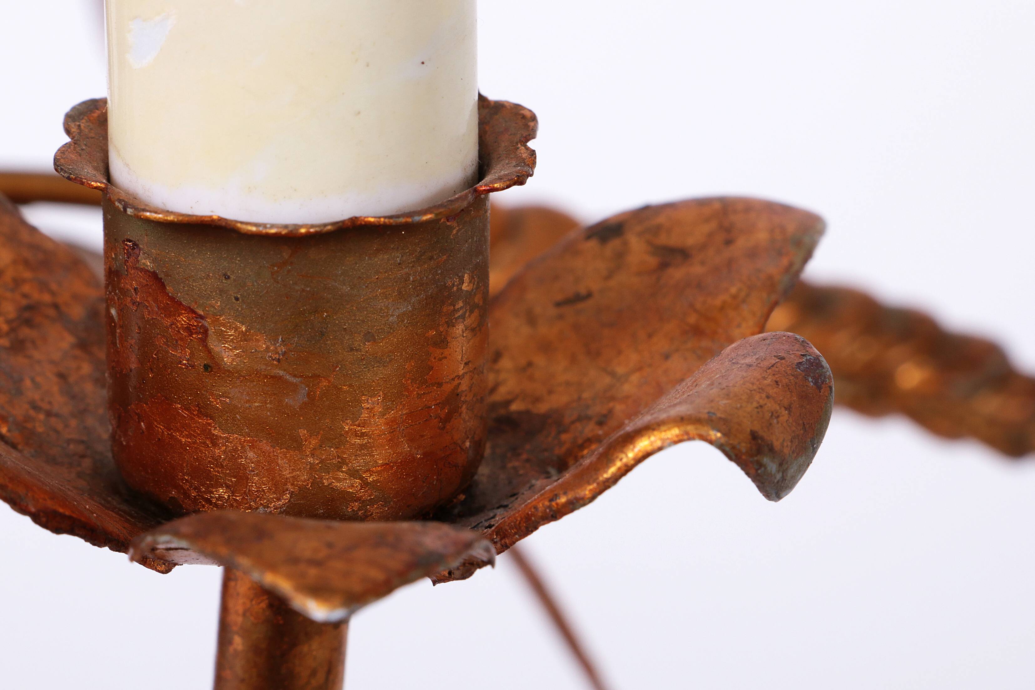 Gilt ‘Sheaf of Wheat’ Table Light, Florentine Table Lamp by Hans Kögl, 1960s