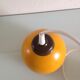 Suspension boule en métal jaune orangé vintage design années 70