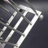 Silver metal toast carrier - circa 1940