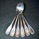 Antique teaspoons in silver metal Goldsmith Boulenger