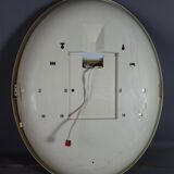 Oval mirror backlit vintage 70, 68x55 cm