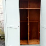 Large Parisian wardrobe willow green