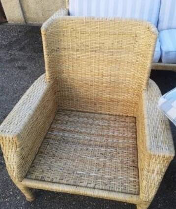 Vintage rattan lounge