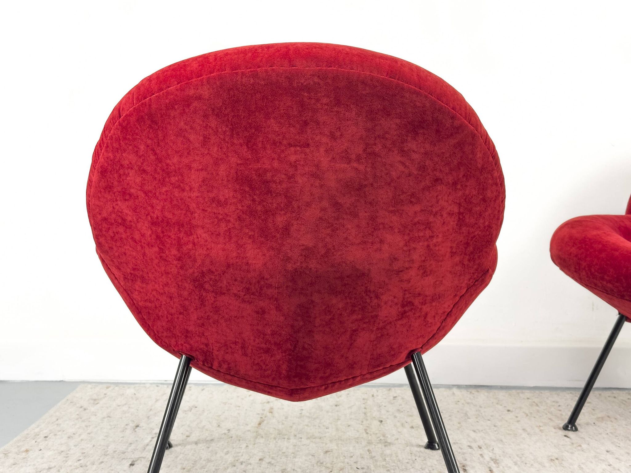Red loungers by Fritz Neth for Correcta, 1950s, set of 2
